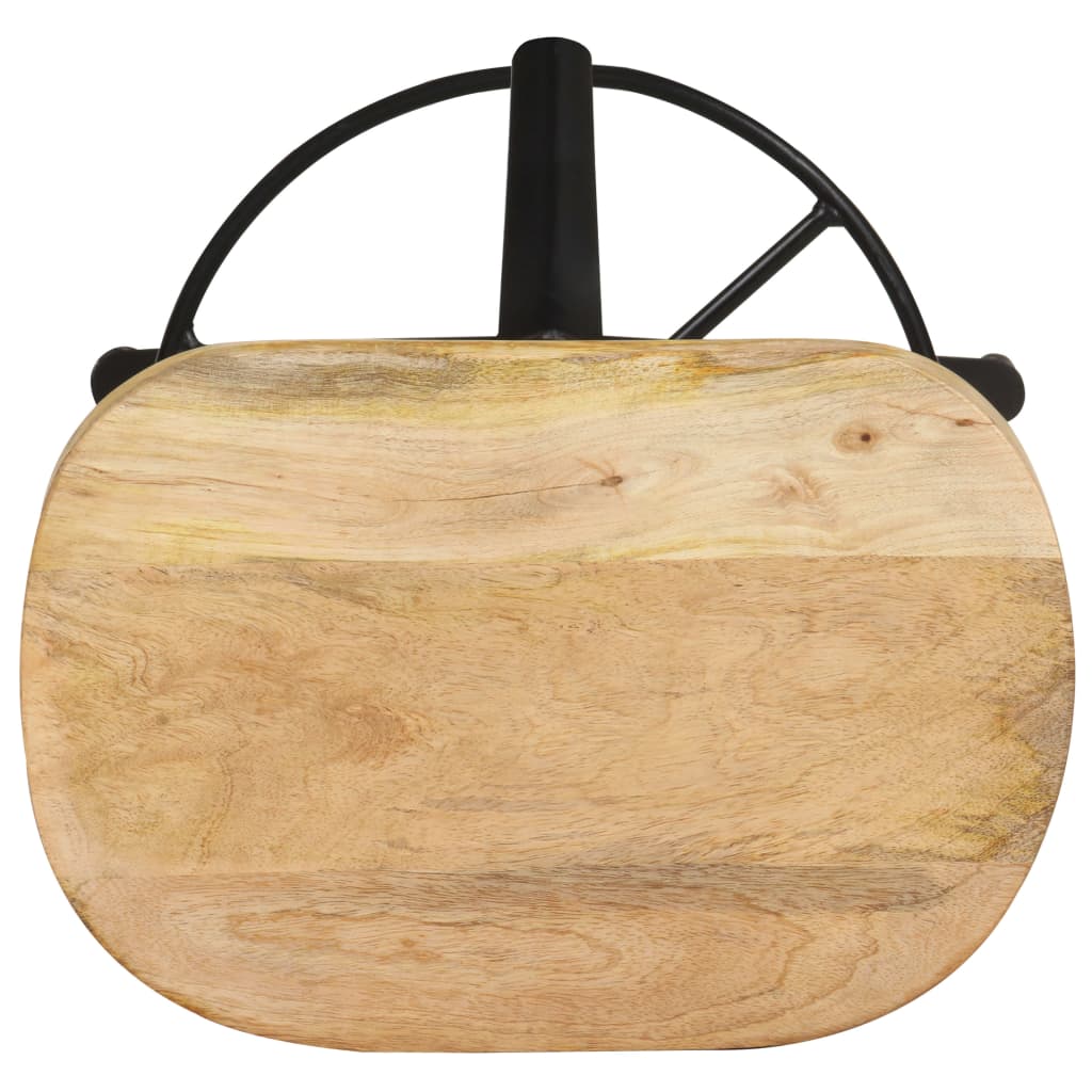 Taburetes De Cocina 2 Unidades Madera Maciza De Mango 76 Cm_2