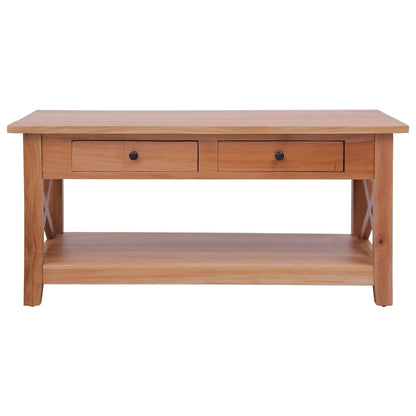 Mesa De Centro De Madera Maciza De Caoba 100x55x46 Cm_2