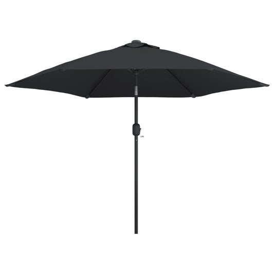 Vidaxl Sombrilla De Jardín Con Palo De Metal Negro 300 Cm_0