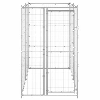 Perrera De Exterior De Acero Galvanizado 110x220x180 Cm_0