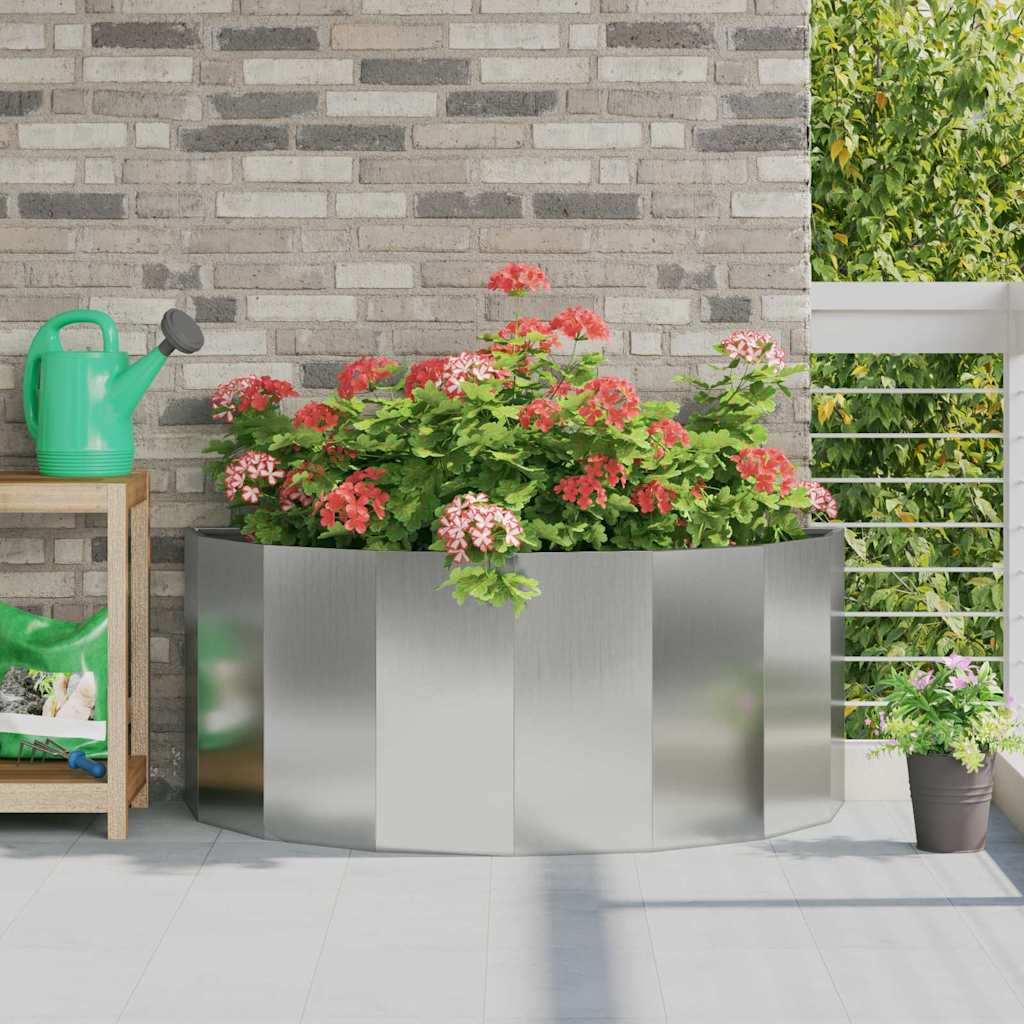 Jardinera Plateado 120 X 60 X 50 Cm Acero Galvanizado_1