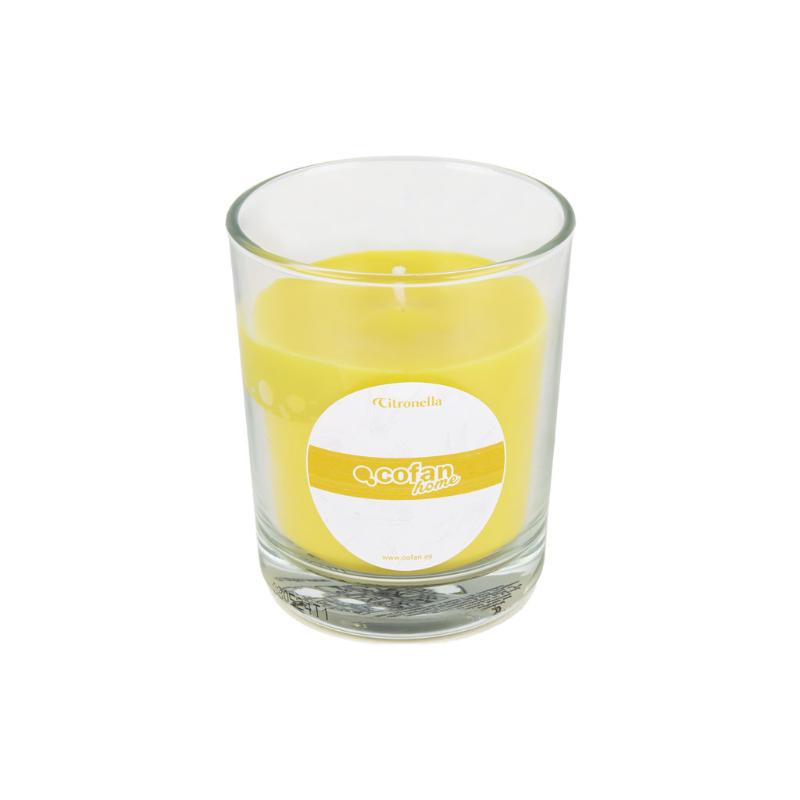 Vela Aromática De Citronela En Vaso Transparente 120 G_1