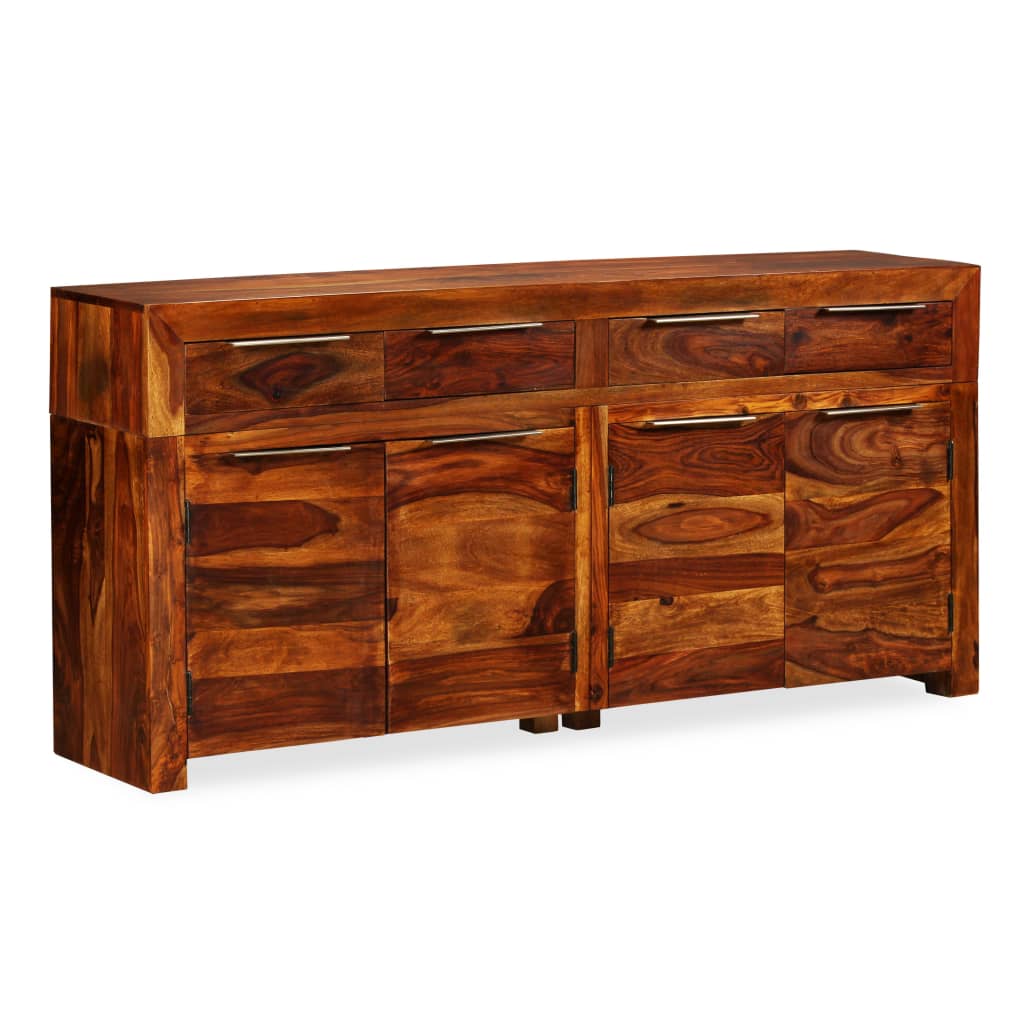 Aparador De Madera Maciza De Sheesham 160x35x75 Cm_0