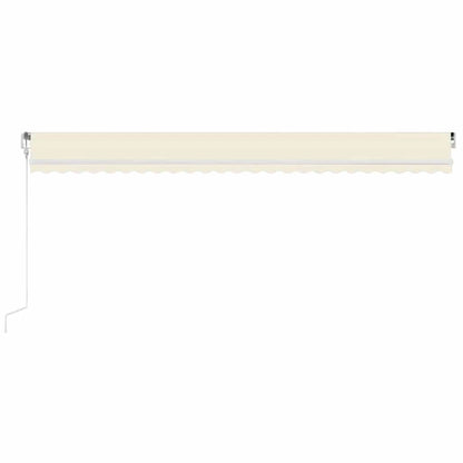 Toldo Automático Con Led Sensor De Viento Crema 600x300 Cm_2