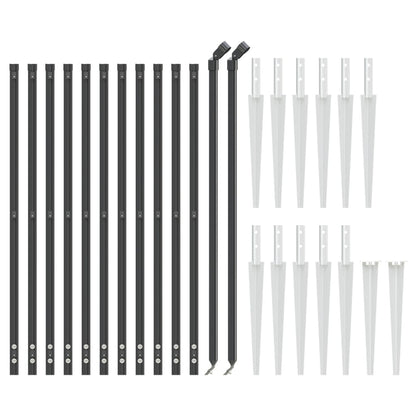 Cerca De Alambre Con Pinchos De Anclaje Gris Antracita 1,1x25 M / Vetonek_1