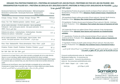 Proteína De Guisante Fermentada Bio - 3kg | Proteína Vegetal Ecológica Vegana Para Batidos Y Repostería_1