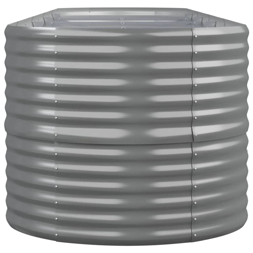 Jardinera Arriate Acero Galvanizado Gris 368x80x68 Cm_3