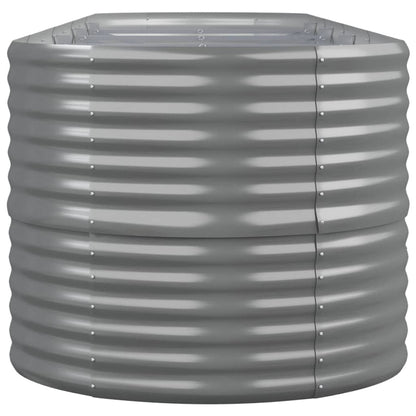 Jardinera Arriate Acero Galvanizado Gris 368x80x68 Cm_3
