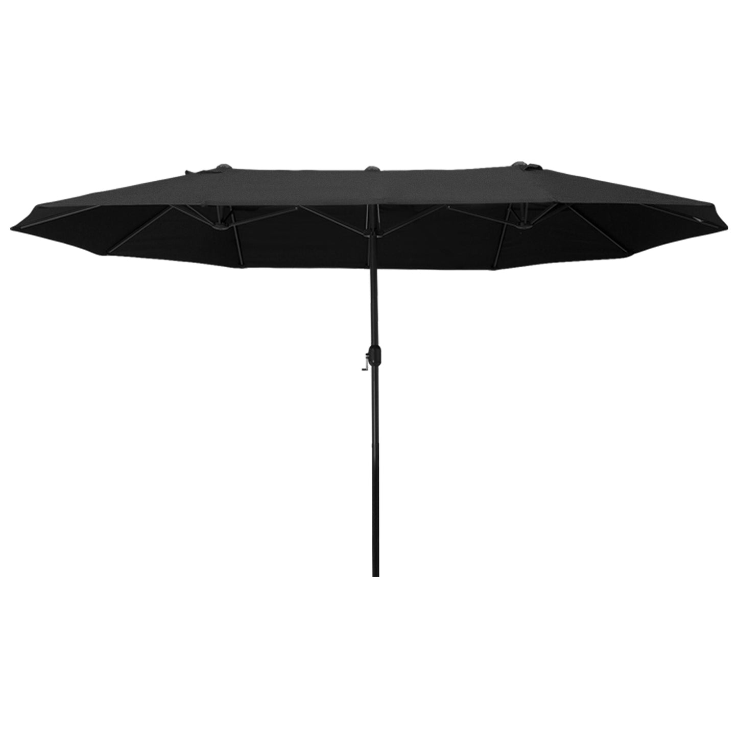 Outsunny Sombrilla Doble Extragrande 4,6x2,7 M Protección Solar Con Manivela_0