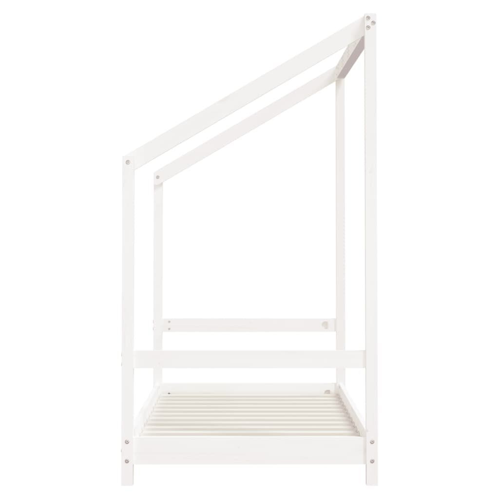 Vidaxl Estructura De Cama Para Niños Madera De Pino Blanco 80x160 Cm_4
