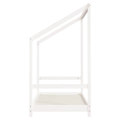 Vidaxl Estructura De Cama Para Niños Madera De Pino Blanco 80x160 Cm_4