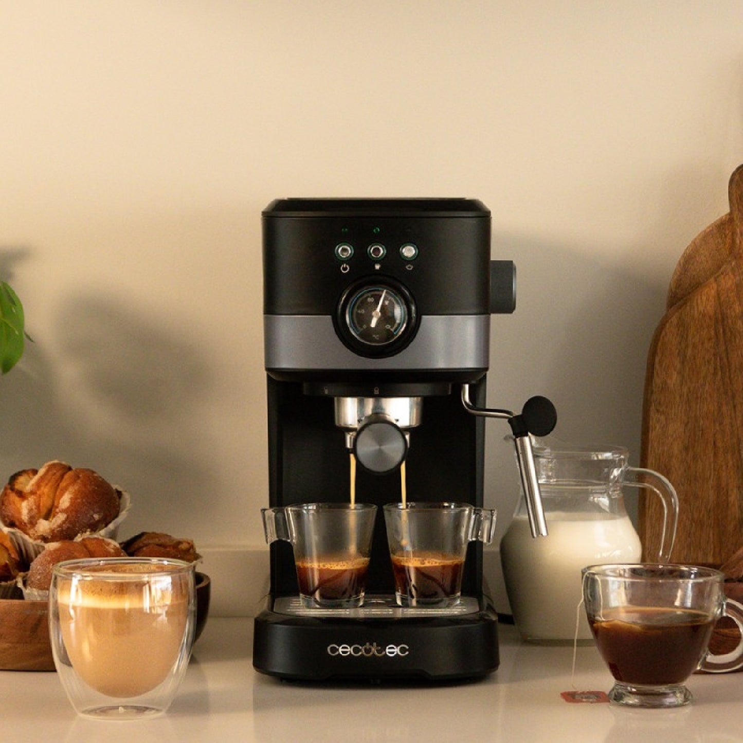 Cecotec Cafetera Express Power Espresso 20 Pecan Pro_4