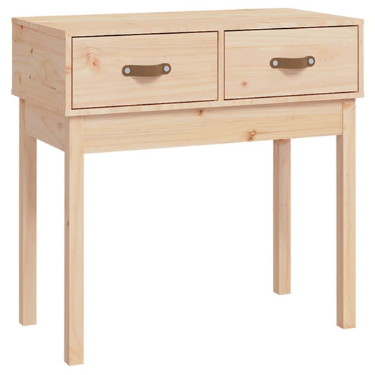 Mesa Consola Madera Maciza De Pino 76,5x40x75 Cm_0