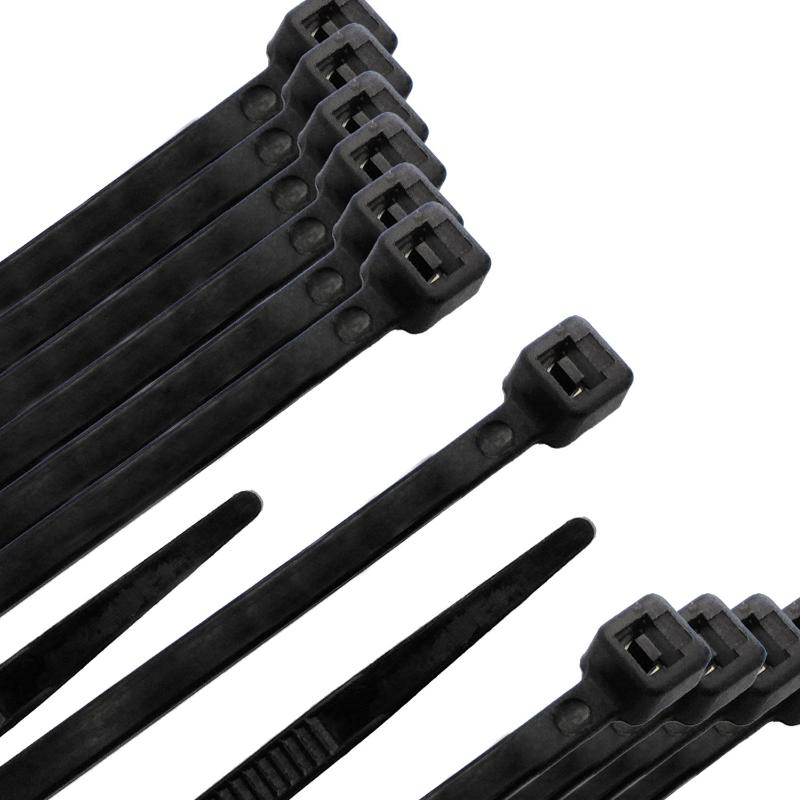 Brida Nylon 100%. Color Negro 7,5 X 360 Mm. Bolsa 100 Unidades. Abrazadera Plastico, Organizador Cables, Alta Resistencia_0