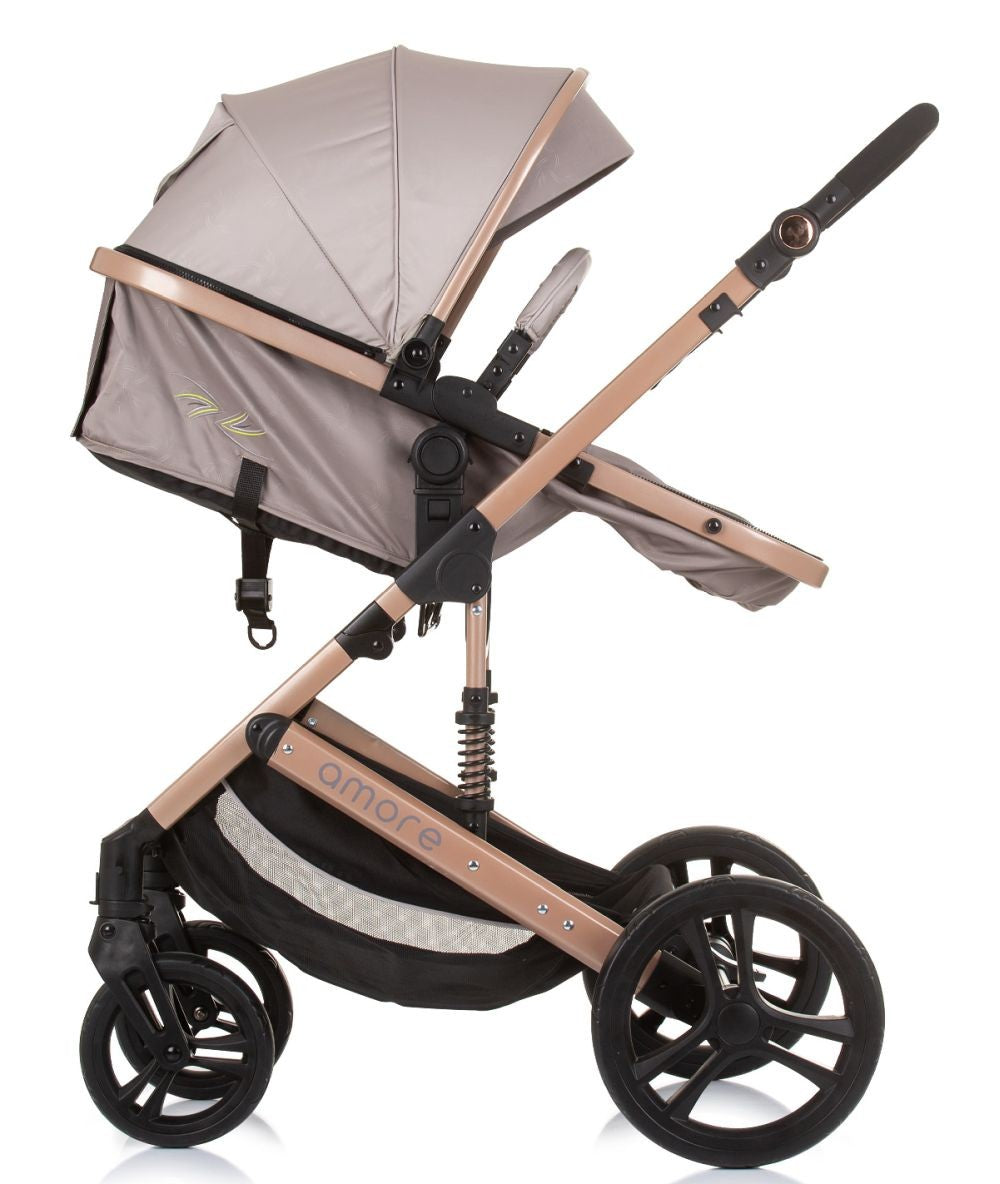 Carrito De Bebé Trío Convertible Amore Hasta 22 Kg Macadamia_2