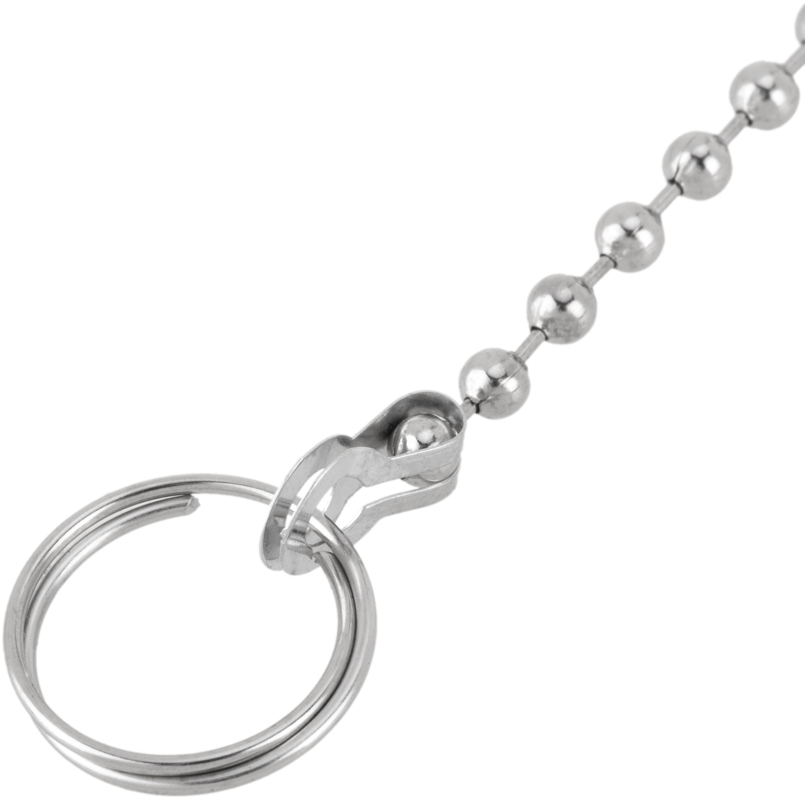 Cadena De Bolas Cromada Para Tapón De Desagüe Cocina O Baño Con Anillas De 45cm_4