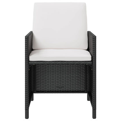 Vidaxl Set Comedor De Jardín 13 Pzas Ratán Sintético Y Madera Negro_3