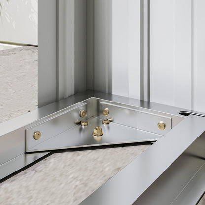 Outsunny Casetilla Para Leña Acero Galvanizado Con Base Elevada 213x66,5x150 Cm_4