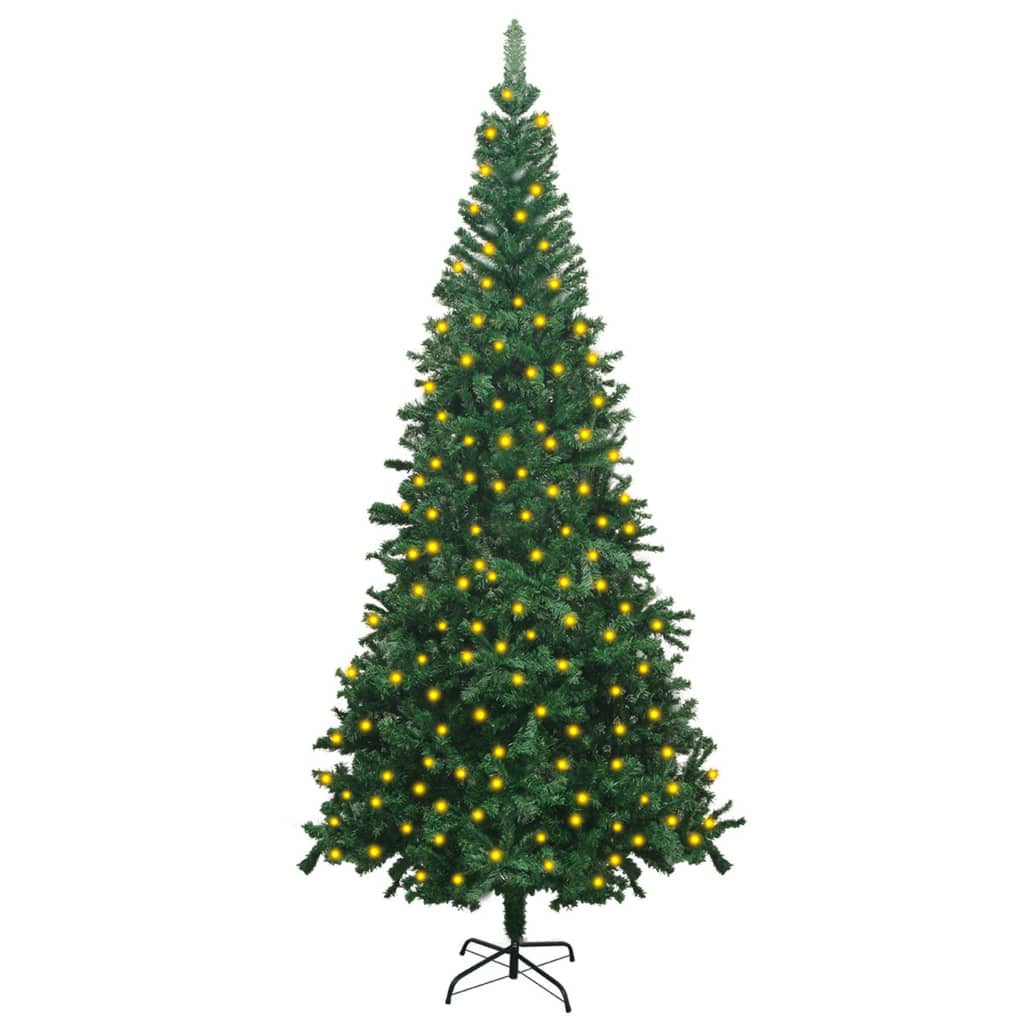 Vidaxl Árbol De Navidad Artificial Con Leds Verde 240 Cm 910 Ramas_0