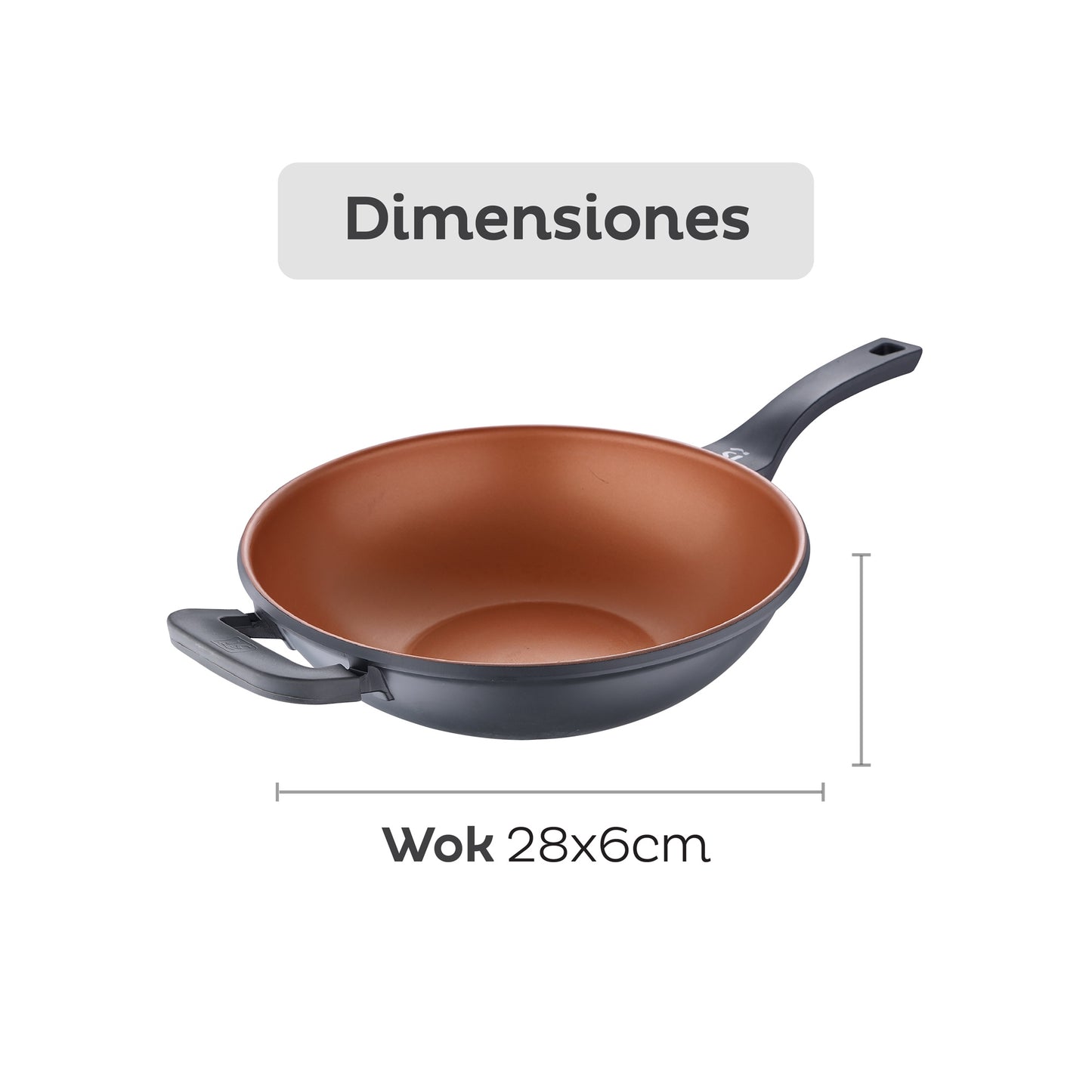Wok Antiadherente Ø32cm Bronze San Ignacio_1