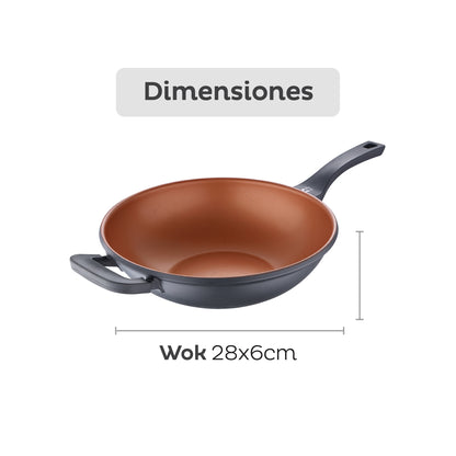Wok Antiadherente Ø32cm Bronze San Ignacio_1
