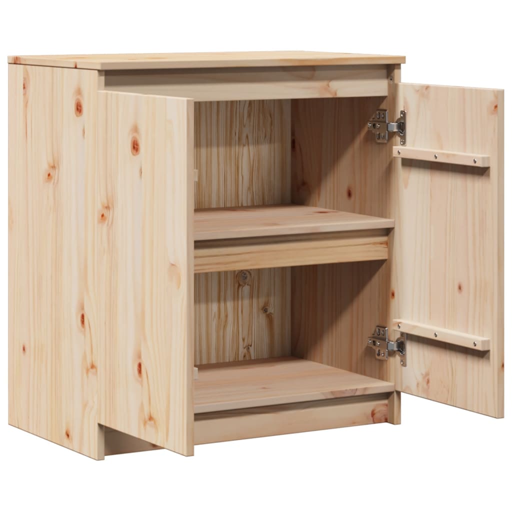 Armario Auxiliar De Madera Maciza De Pino 60x36x65 Cm / Vetonek_5