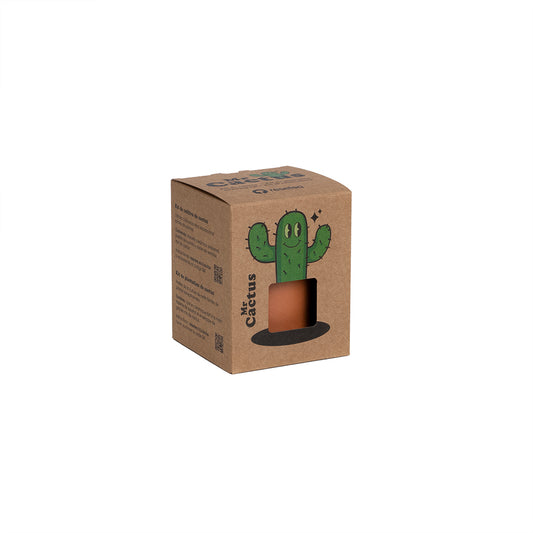 Mr. Cactus | Kit De Cultivo De Cactus Con Maceta De Barro Artesanal_0