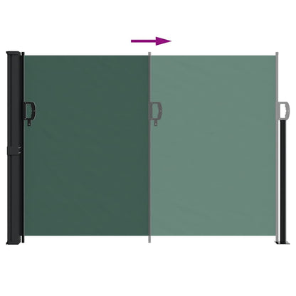 Vidaxl Toldo Lateral Retráctil Verde Oscuro 140x500 Cm_4