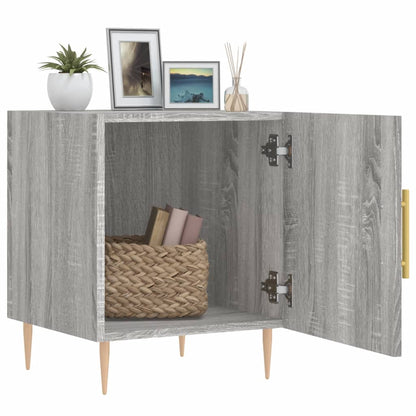 Mesitas Noche 2 Uds Madera Ingeniería Gris Sonoma 40x40x50 Cm_1