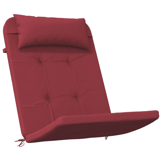 Vidaxl Cojines Para Silla Adirondack 2 Uds Tela Oxford Rojo Tinto_0