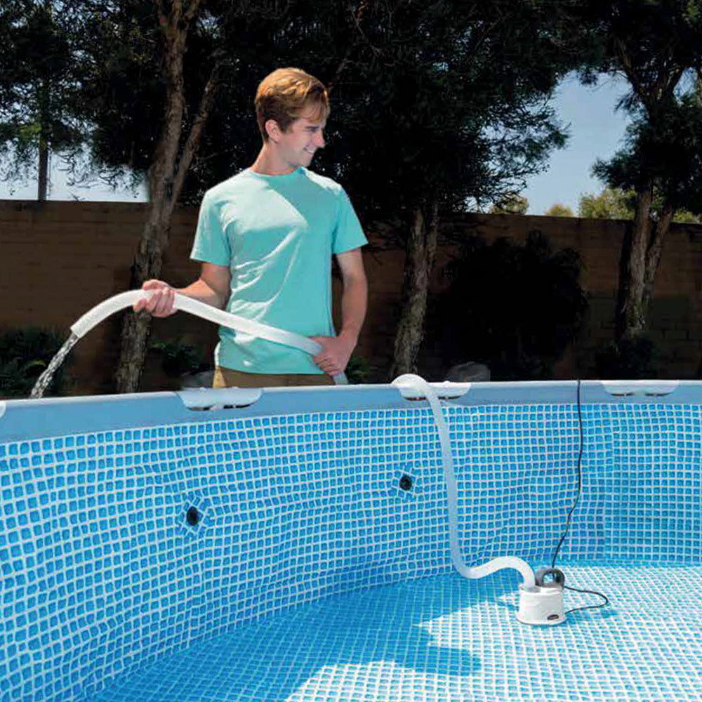 Bomba Vaciado Drenaje Para Piscinas Intex Con Manguera 5 Metros_2