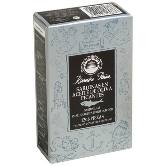 Sardinillas en Aceite de Oliva "Picantes" 12/16 Ramon Peña 115 g
