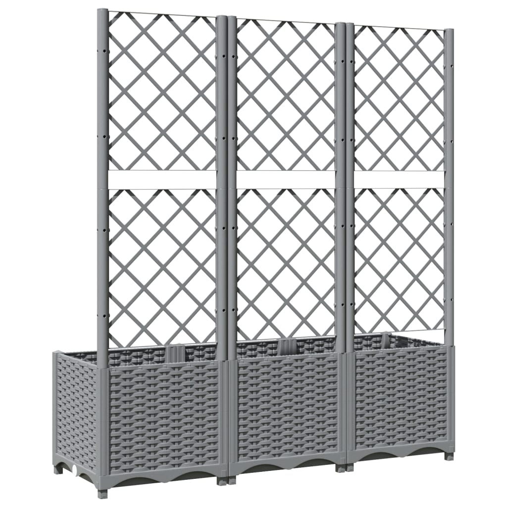 Macetero De Jardín Gris Claro 120 X 40 X 136 Cm_5