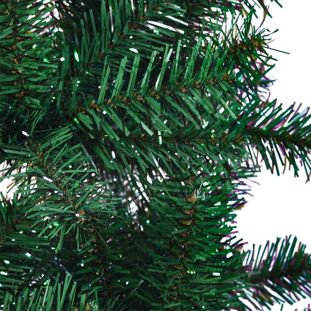 Vidaxl Árbol De Navidad Artificial Puntas Iridiscentes Pvc Verde 240cm_3