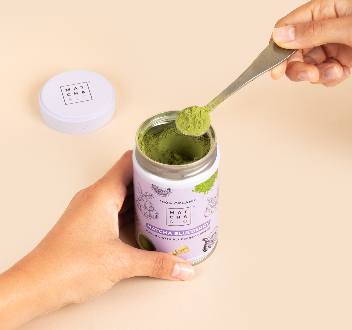 Té Matcha Arándanos ecológico Matcha & CO 30 g