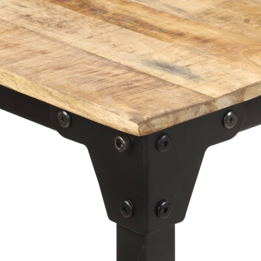 Mesa De Comedor Madera De Mango Rugosa 200x100x76 Cm_2