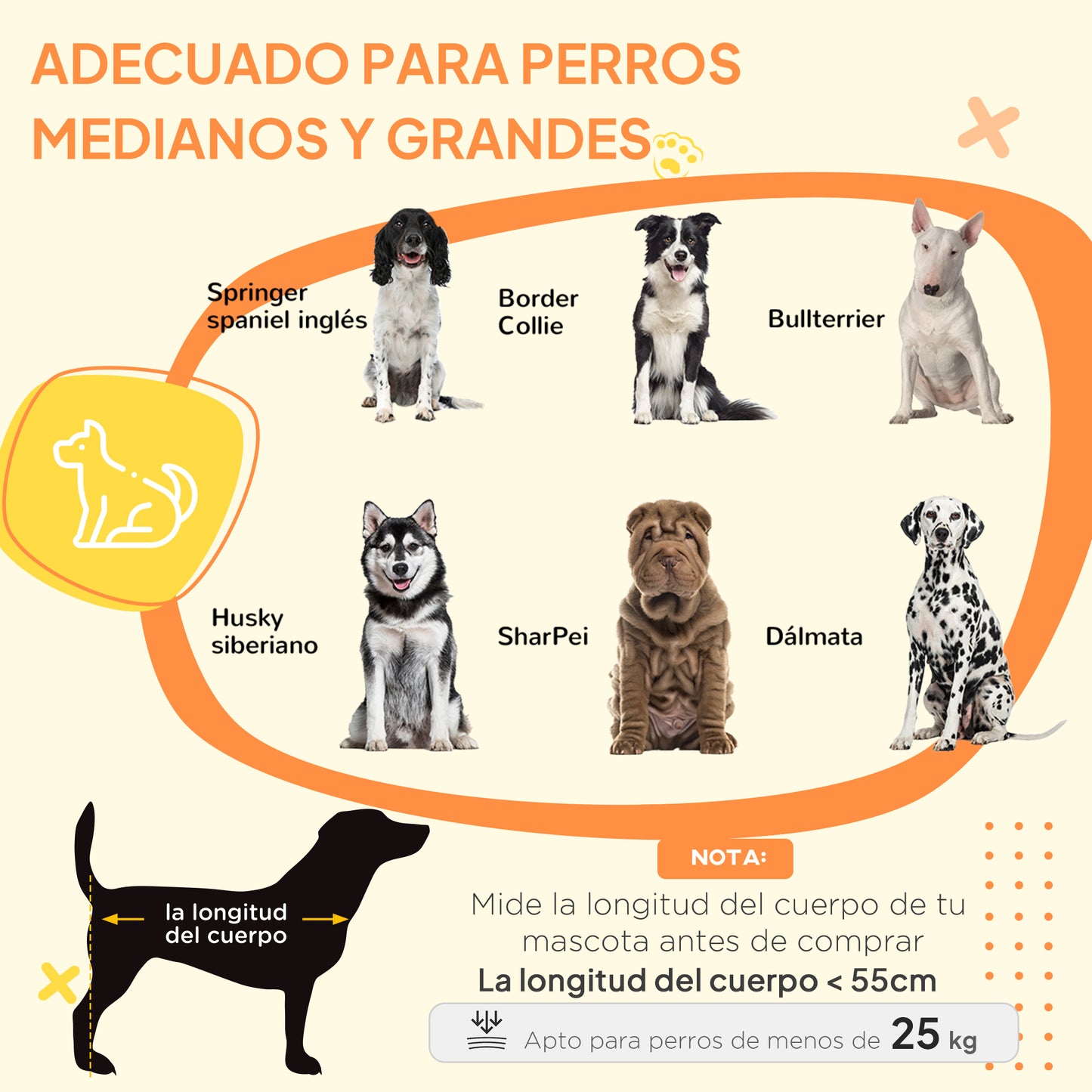 Pawhut Jaula Para Perros Con Cojín Lavable Estructura De Acero 90x58x65 Cm Roble_3