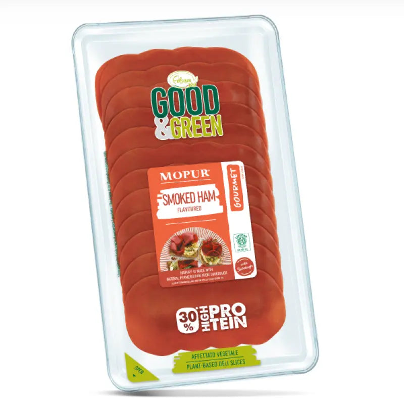 Embutido Vegetal En Lonchas Sabor Ahumado Good & Green 90g_0