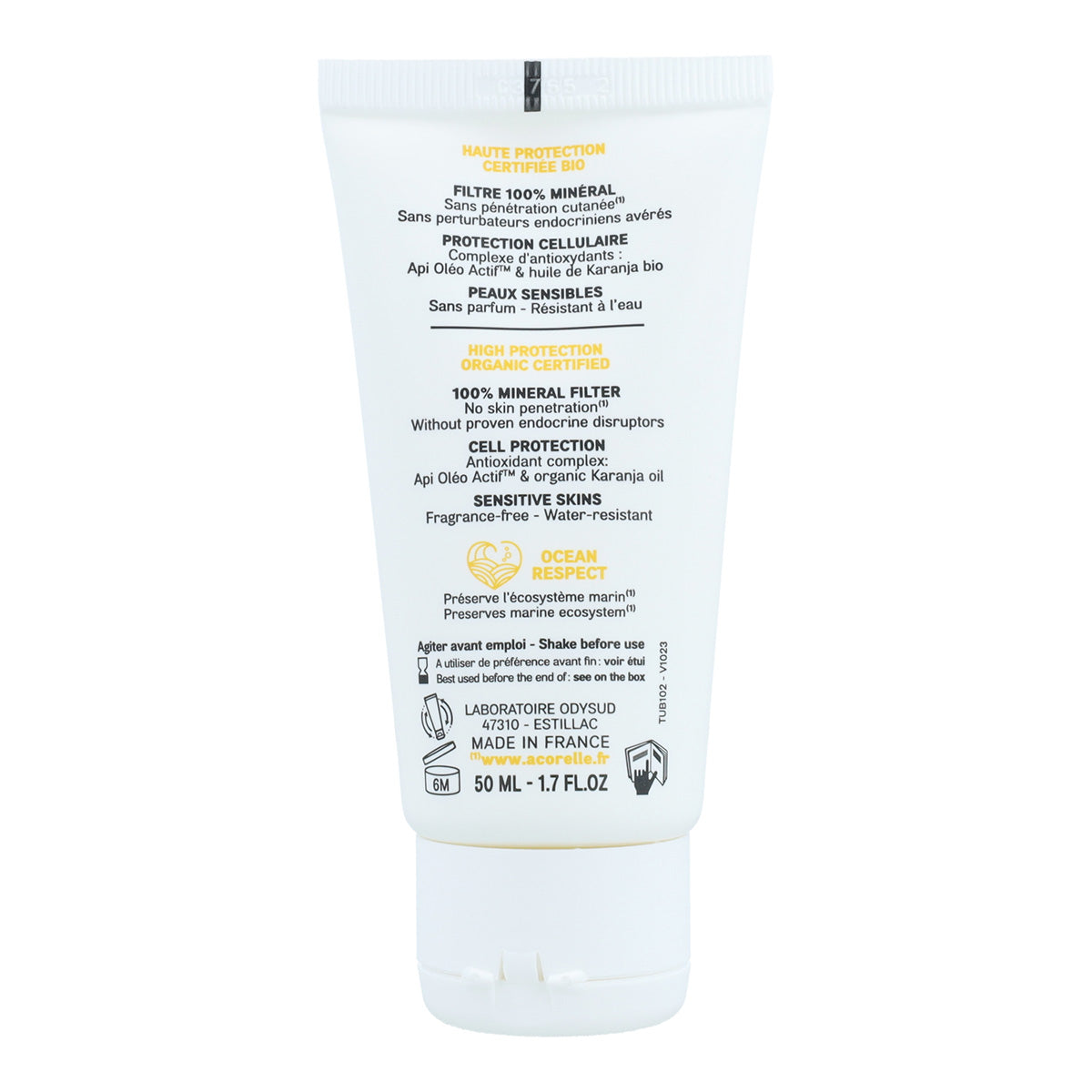 Crema Solar Facial SPF 50 Acorelle 50ml