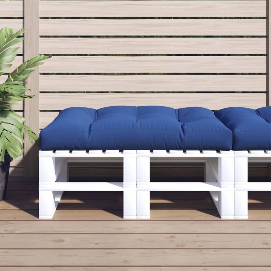 Vidaxl Cojín Para Sofá De Palets De Tela Azul 120x80x12 Cm_1