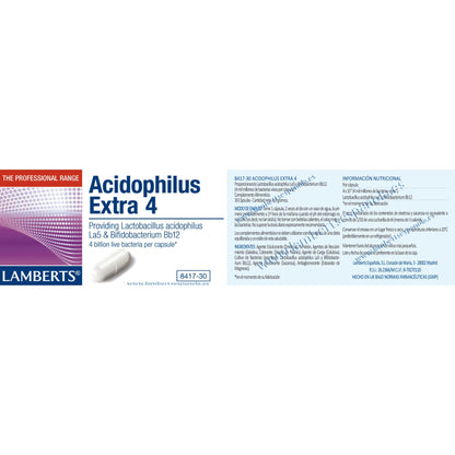 Acidophilus Extra 4, Lamberts 30 capsules