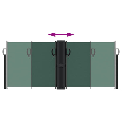 Vidaxl Toldo Lateral Retráctil Verde Oscuro 100x1000 Cm_4