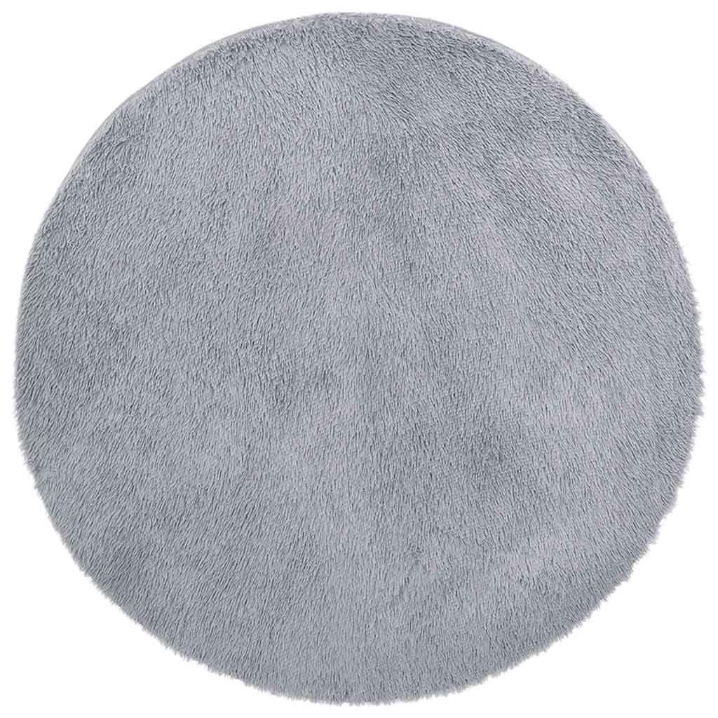 Vidaxl Alfombra De Pelo Largo Navarra Gris Claro 100x100 Cm Poliéster_0