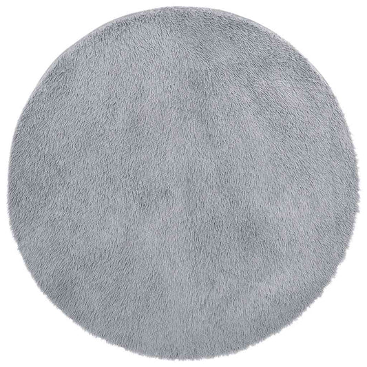Vidaxl Alfombra De Pelo Largo Navarra Gris Claro 100x100 Cm Poliéster_0