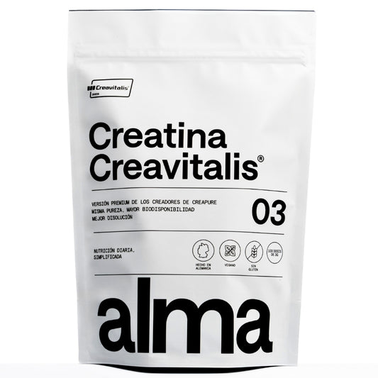 Creatina Monohidratada Creavitalis® Alma® 300 G 99,9% Pureza | Vegana, Sin Gluten Ni Lactosa | 100 Dosis_0