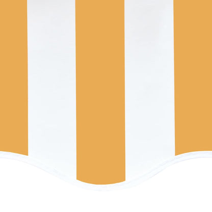 Tela De Repuesto Para Toldo Amarillo Y Blanco 6x3,5 M Poliéster_4