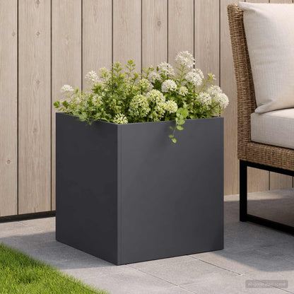 Macetero De Jardín Gris Antracita 35 X 35 X 35 Cm_1