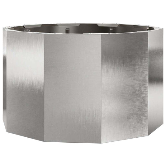 Jardinera Plateado 60 X 60 X 35 Cm Acero Inoxidable_0