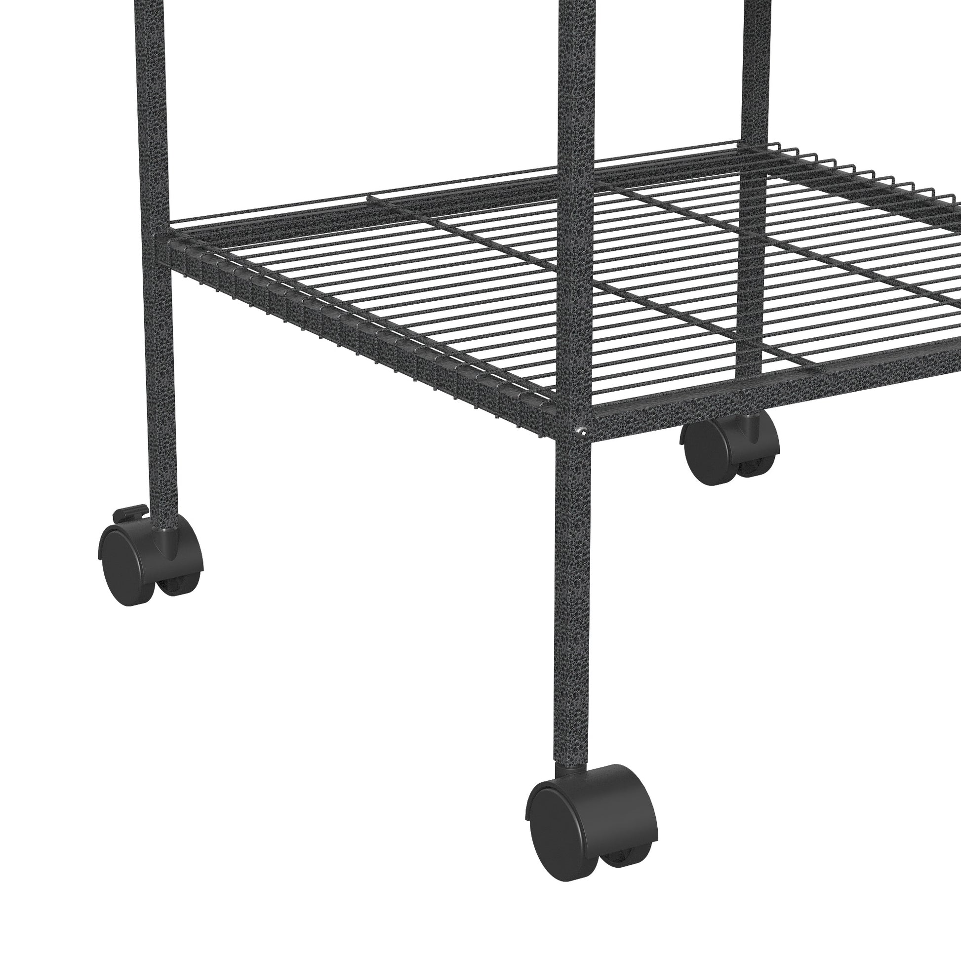 Pawhut Parque De Juegos Para Pájaros Con Ruedas Escaleras Columpio 63x63x163 Cm_4