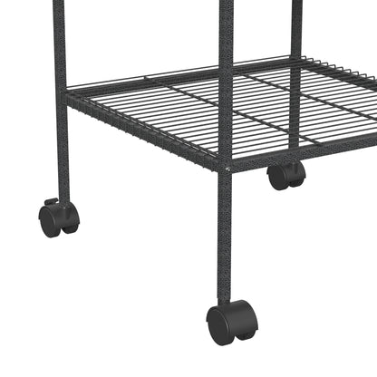 Pawhut Parque De Juegos Para Pájaros Con Ruedas Escaleras Columpio 63x63x163 Cm_4